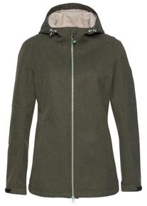 Polarino, Damen Softshelljacke, Khaki
