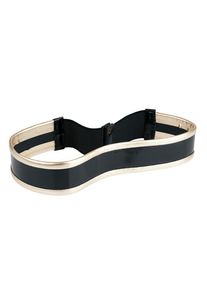 Heine, Damen Stretchg&uuml;rtel, Gold / Schwarz