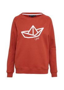 Ezekiel, Damen Sweatshirt, Rostrot / Wei&szlig;