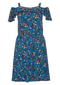 Joe Browns, Damen Jerseykleid, Himmelblau / Gelb / Pastellrot