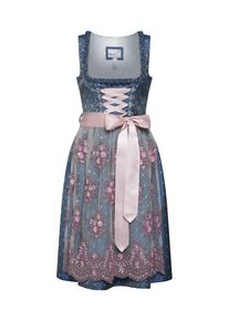 Marjo, Damen Dirndl 'Abia', Hellblau / Mischfarben