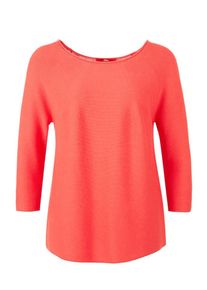 s.Oliver RED LABEL, Damen Klassischer Feinstrickpullover, Neonrot