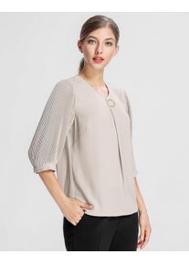 Apart, Damen Bluse mit Â¾ Ärmeln, Nude