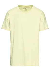 Review, Herren T-Shirt 'RN BOXY TURNUP', Gelb
