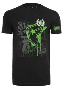 Mister Tee, Herren T-Shirt 'Riot Wall Tee', Neongrün / Schwarz