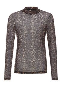 name it, M&auml;dchen Rollkragenpullover, Braun / Hellbraun / Schwarz