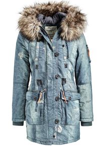 Khujo, Damen Parka 'Dhalia', Blue Denim
