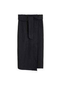 Mango, Damen Rock 'Knot', Schwarz / Silber
