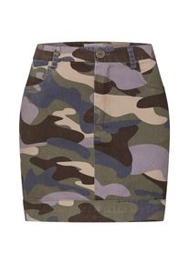 NA-KD, Damen Rock 'Camo', Grün