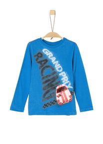s.Oliver Junior, Longsleeve, Royalblau / Schwarz / Wei&szlig;