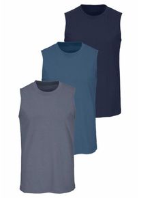 Maier Sports, Herren Muscleshirt (3 Stck.), Blau