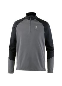 Odlo, Herren Langarmshirt 'Planches', Grau / Schwarz