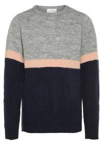 name it, M&auml;dchen Pullover, Nachtblau / Graumeliert / Puder
