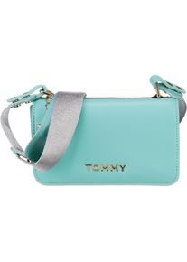Tommy Hilfiger, Damen Umhängetasche, Türkis / Silber