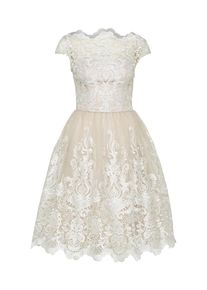 Chi Chi London, Damen Cocktailkleid 'Chi Chi Heather', Creme / Wei&szlig;