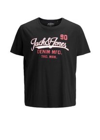 Jack & Jones JACK & JONES, Herren T-shirt, Feuerrot / Schwarz / Weiß