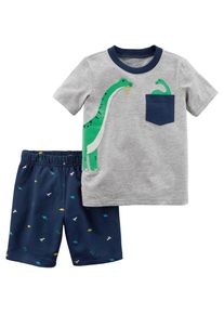 Carter's Carter`s, Set T-Shirt + Shorts, Dunkelblau / Gelb / Grau / Gr&uuml;n / Wei&szlig;