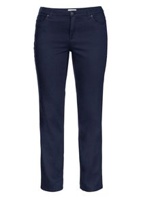 sheego Casual, Damen Gerade Stretch-Hose, Marine