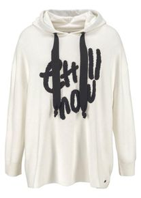 AJC, Damen Kapuzenpullover, Schwarz / Offwhite