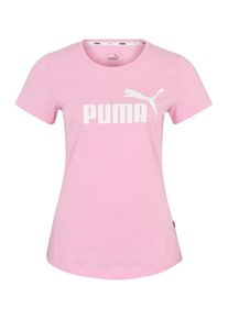 Puma, Damen Sportshirt 'ELEVATED ESS', Rosa / Wei&szlig;