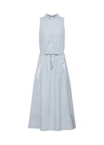 BOSS, Damen Kleid 'Cassina', Blau / Weiß