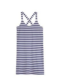 Sandwich, Damen Top, Navy / Weiß