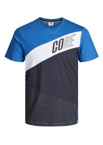 Jack & Jones JACK & JONES, Herren T-Shirt, Blau / Nachtblau / Weiß
