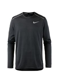 Nike, Herren Shirt 'Dry Miler', Hellgrau / Schwarz
