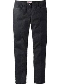sheego Trend, Damen Hose 'Die Schmale', Anthrazit / Schwarz