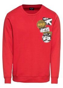 Only & Sons Only & Sons, Herren Sweatshirt 'onsWESTIN CREW NECK SWEAT', Gelb / Feuerrot