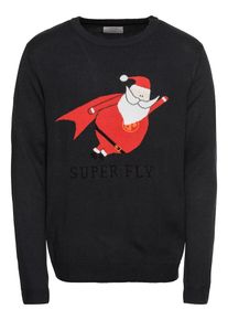 Jack & Jones JACK & JONES, Herren Pullover 'JORSNOWMAN', Rot / Schwarz / Weiß