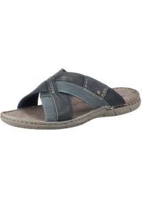 Josef Seibel, Herren Pantoletten 'Paul 53', Blue Denim / Grau
