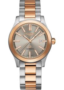 Roamer, Herren Schweizer Uhr 'Rotodate II', Rosegold / Silber