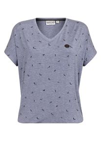 Naketano, Damen Shortsleeve 'Tante Emma Fladen', Taubenblau