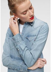 Replay, Damen Bluse, Rauchblau