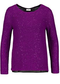 Gerry Weber, Damen Pullover, Lila / Schwarz