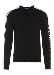 J. Lindeberg J.Lindeberg, Herren 'Nolans Tour Merino' Pullover, Schwarz / Wei&szlig;