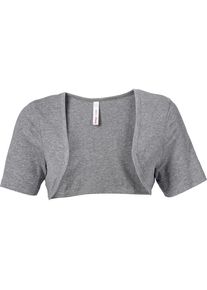 sheego Casual, Damen Casual Basic Bolero, Hellgrau