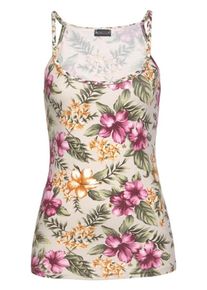 Laura Scott, Damen Trägertop, Beige / Mischfarben