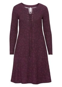 sheego Style, Damen Jerseykleid, Aubergine / Beere