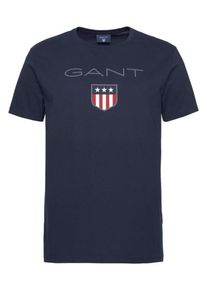 Gant, Herren T-Shirt, Nachtblau / Grau / Rot / Weiß