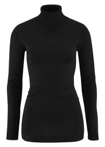 Laura Scott, Damen Rollkragenpullover, Schwarz