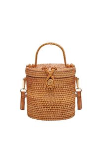 Mango, Damen Tasche 'Cilindro', Braun