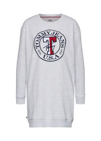 Tommy Jeans, Damen Sweatshirtkleid, Hellgrau