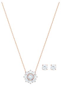 Swarovski, Damen Schmuckset 'Sunshine, 5480468', Rosegold / Transparent