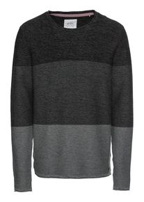 EDC by Esprit, Herren Pullover 'structured cnk*', Dunkelgrau