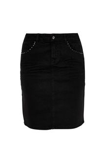 s.Oliver RED LABEL, Damen Jeansrock, Schwarz