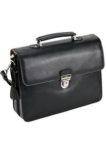 Picard, Herren Toscana Aktentasche Leder 37 cm, Schwarz