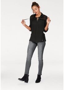 AJC, Damen Crepebluse, Schwarz