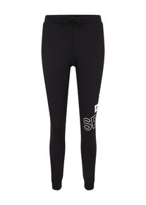 Superdry, Damen Joggpants 'CORE GRAPHIC', Schwarz / Weiß